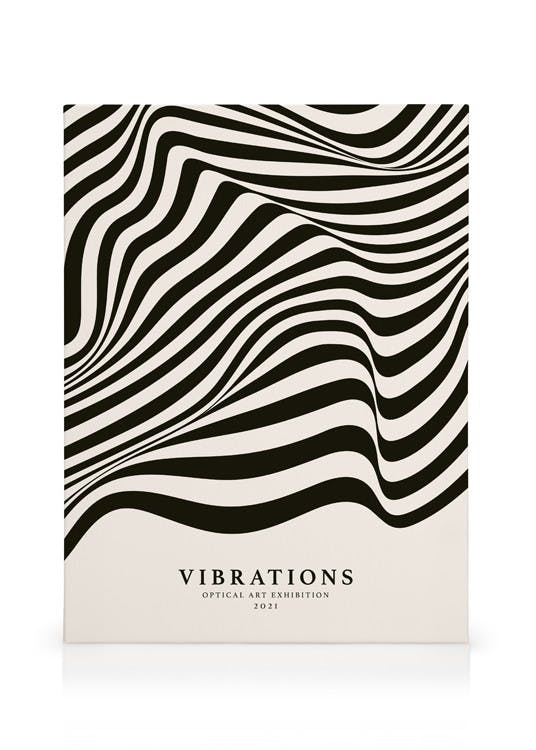 Canvastavlor Vibrations Canvastavla (50x70 cm - Svart ram)