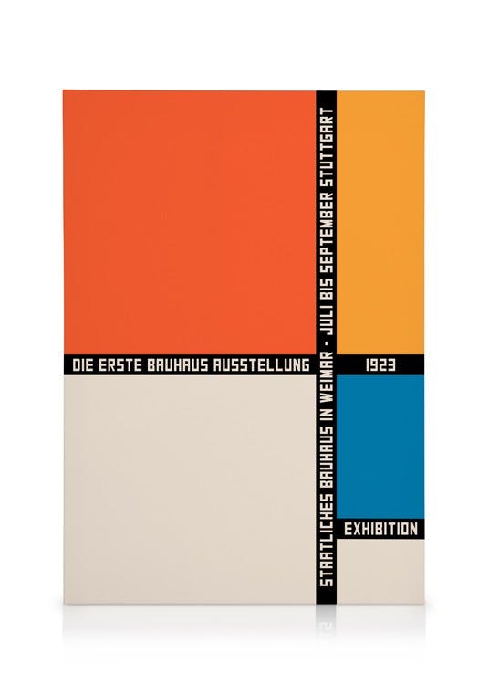 Obrazy na płótnie Bauhaus Geometric Color Blocks Obraz na płótnie (30x40 cm - Czarna ramka)