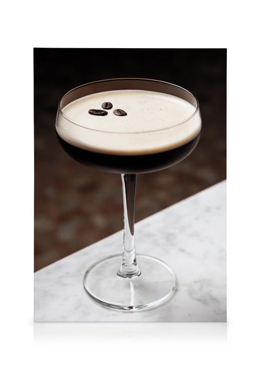 Coffee Drink Tableau sur toile (50x70 cm - Cadre noir) - Toiles