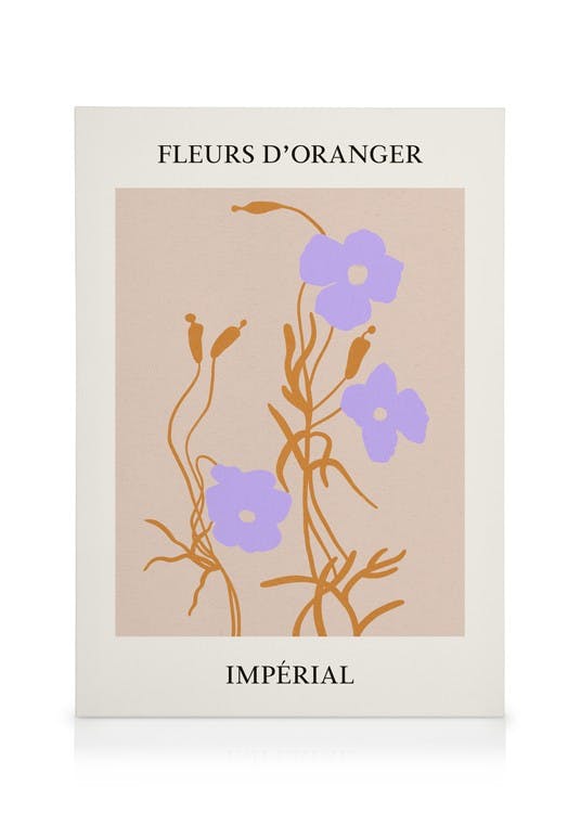 Canvas Prints Fleurs No1 Canvas print (30x40 cm - Oak Frame)