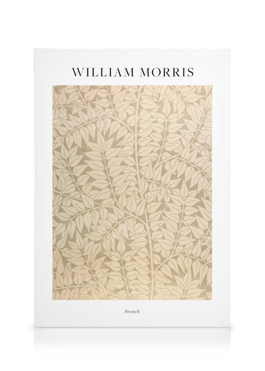 Obrazy na płótnie William Morris - Branch Obraz na płótnie (50x70 cm - Ramka dębowa)