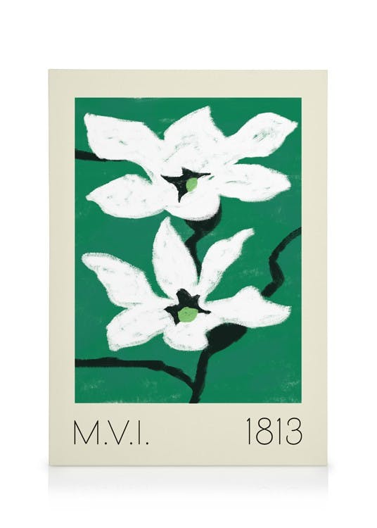 Obrazy na płótnie Green Floral No1 Obraz na płótnie (30x40 cm)