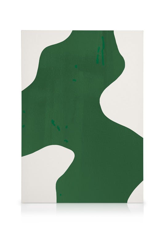Green Shape Tableau sur toile (50x70 cm) - Art abstrait