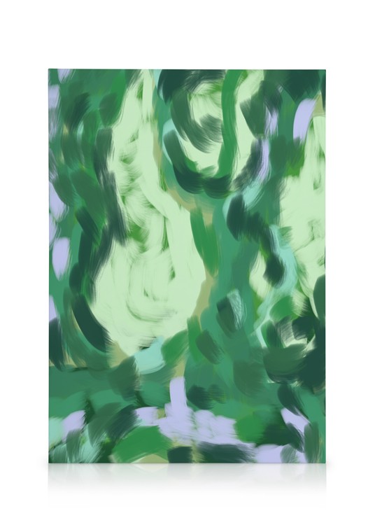 Emerald Abstract No1 Canvas Abstract emerald in green