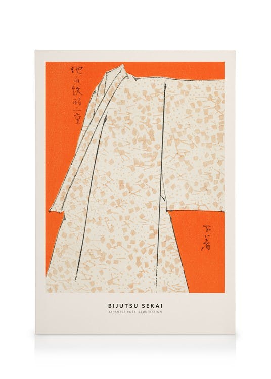 Watanabe Seitei - Japanese Robe Illustration Obraz na plátne (30x40 cm)