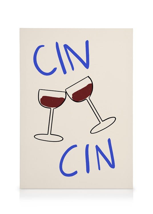 Cin Cin Canvas (50x70 cm - Fotokaders Eiken)