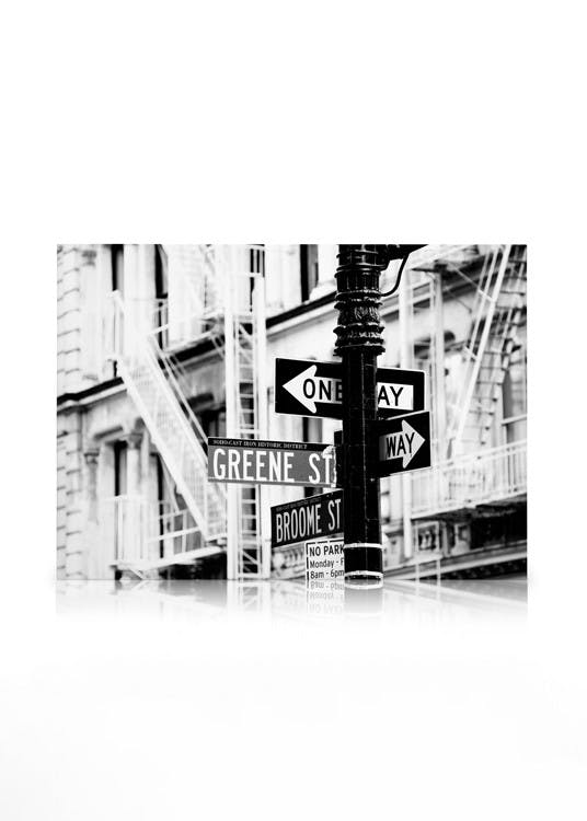 Canvas Prints Multiple Directions Canvas print (30x40 cm - Black Frame)