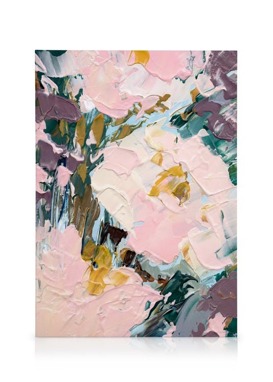 Canvas Schilderijen RÃaves de Pivoine Canvas (30x40 cm - Fotolijst Eiken)