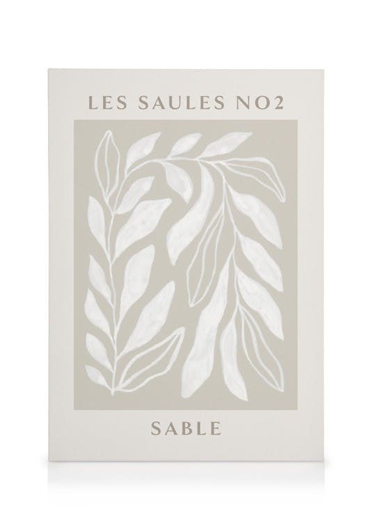 Canvas Schilderijen Les Saules No2 Canvas (30x40 cm - Fotolijst Eiken)