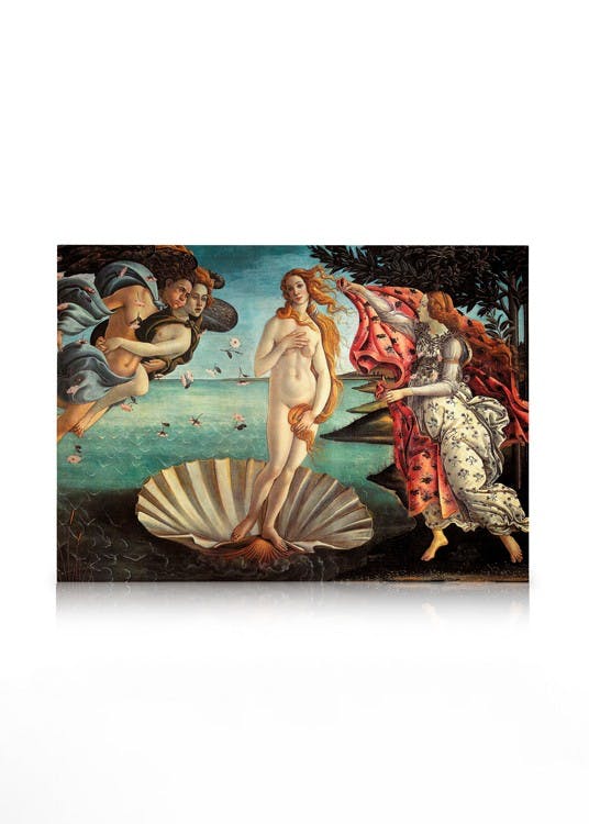 Leinwandbilder Sandro Botticelli - Birth of Venus Leinwandbild (30x40 cm - Eichenrahmen)
