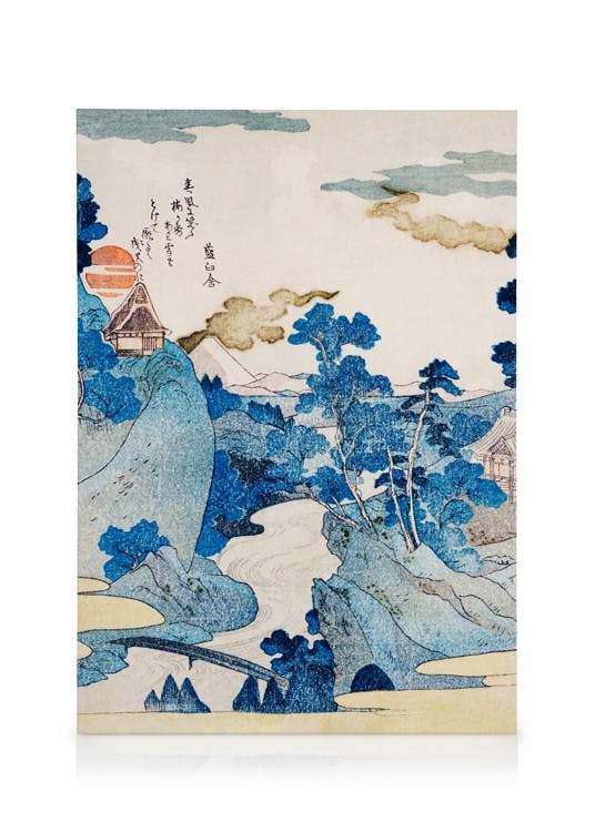 Canvas Prints Utagawa Kuniyoshi - Fuji no Yukei Canvas print (50x70 cm - Black Frame)