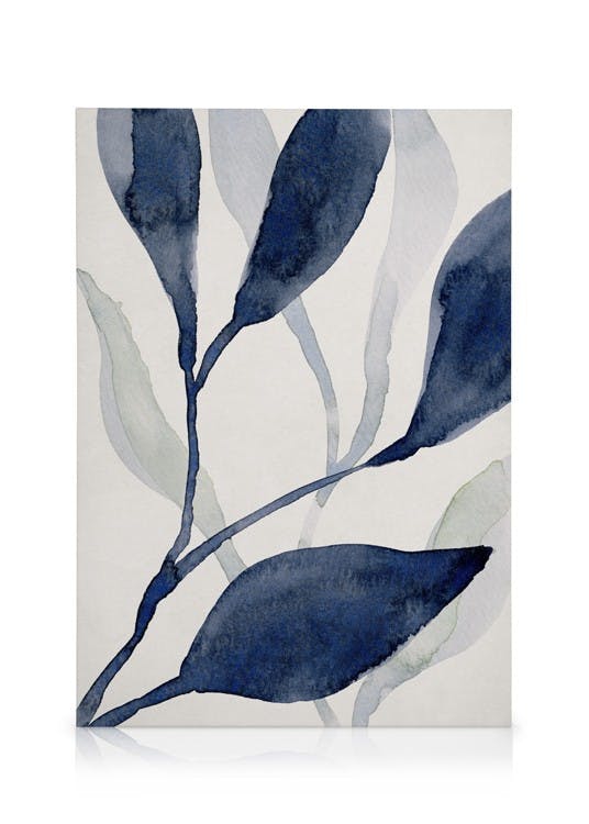 Canvas Prints Aquatic Greenery No2 Canvas print (70x100 cm - Black Frame)