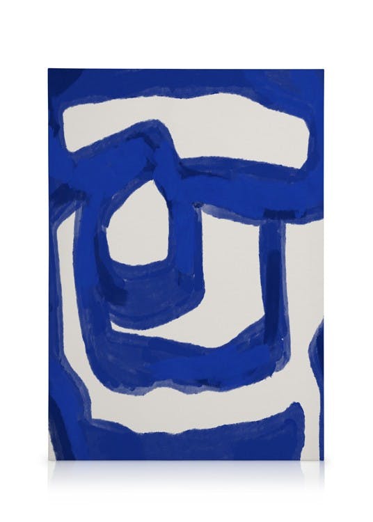 Canvas Prints Un Po' Di Blu No2 Canvas print (30x40 cm - Black Frame)