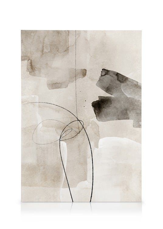 Canvas Schilderijen Watercolor Strokes No2 Canvas (100x140 cm)
