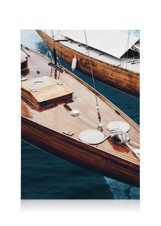 Obrazy na płótnie Classic Wooden Boats Obraz na płótnie (50x70 cm)