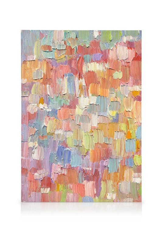 Canvas Prints Colorful Strokes Canvas print (30x40 cm - Black Frame)
