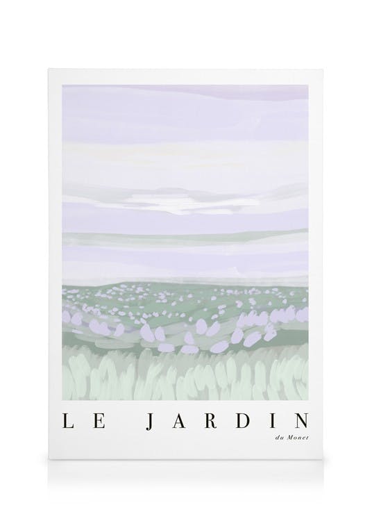 Le Jardin No8 Toile (50x70 cm - Cadre noir) - Toiles
