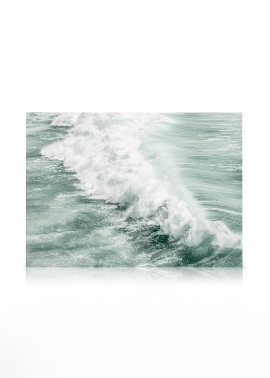 Turquoise Wave Canvas - Turquoise ocean wave - desenio.co.uk