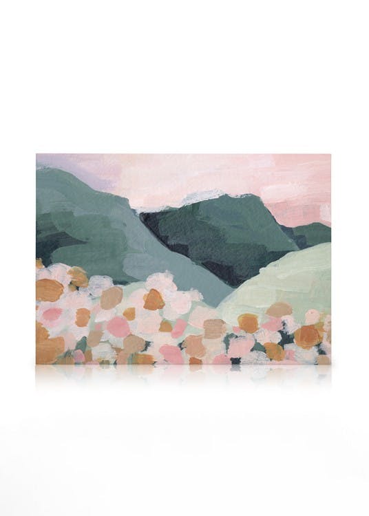Canvas Prints Acrylic Landscape Canvas print (30x40 cm - Black Frame)