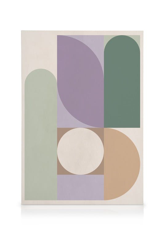 Obrazy na płótnie Colorful Shapes No1 Obraz na płótnie (30x40 cm - Ramka dębowa)
