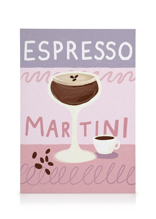 Espresso Martini Cocktail Canvas - Coffee drink - desenio.com
