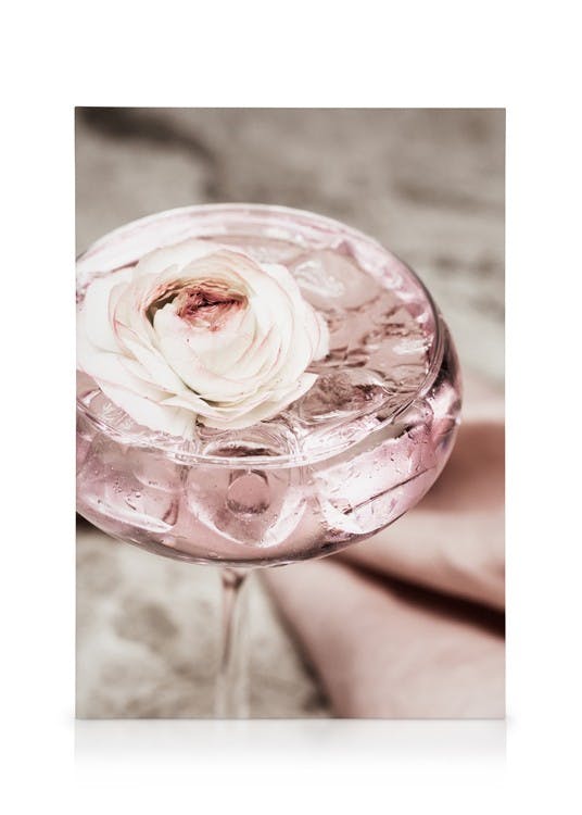 Obrazy na płótnie Rose Cocktail No2 Obraz na płótnie (30x40 cm - Ramka dębowa)
