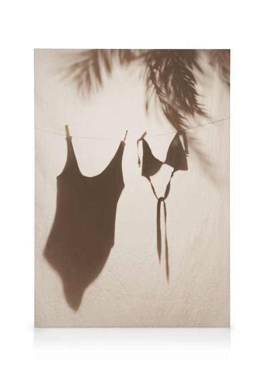 Canvas Prints Swimwear Shadow Canvas print (50x70 cm - Black Frame)