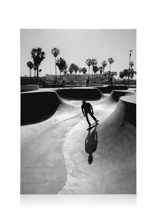 Canvas Prints Venice Beach Skate Canvas print (30x40 cm - Oak Frame)