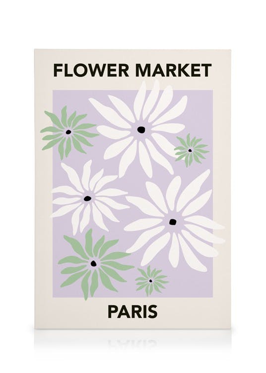 Obrazy na płótnie Paris Flower Market Obraz na płótnie (30x40 cm - Ramka dębowa)