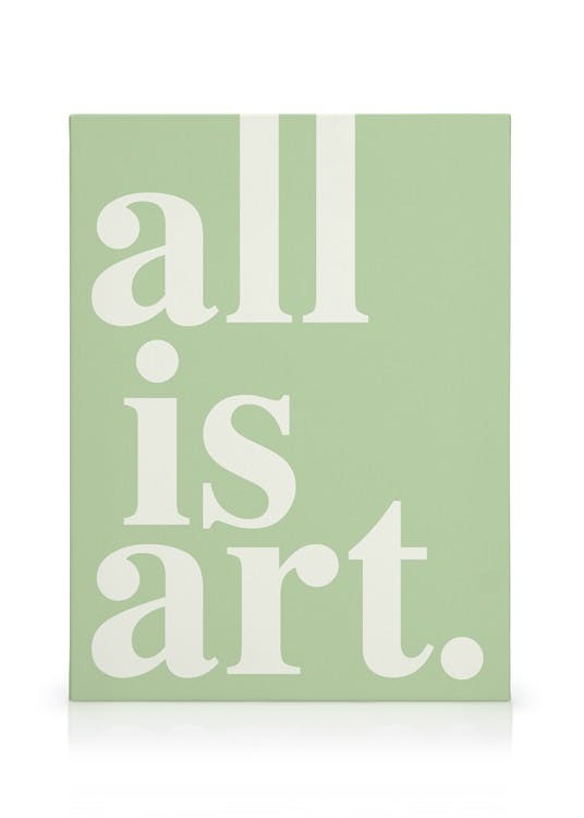 Canvas Prints All is Art Canvas print (30x40 cm - Black Frame)