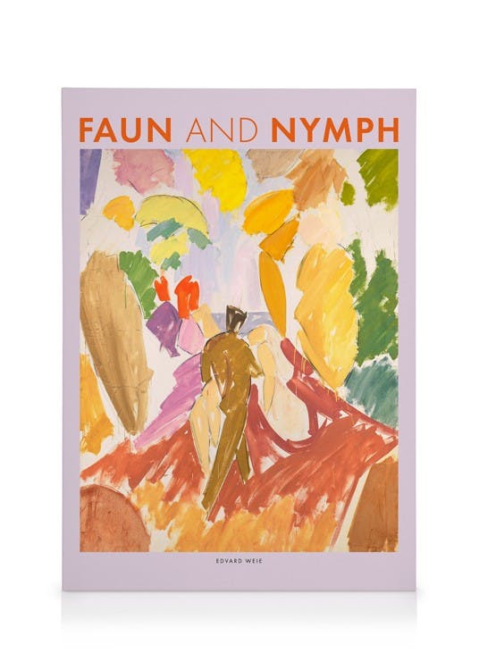 Canvas Prints Edvard Weie - Faun and Nymph Canvas print (50x70 cm)