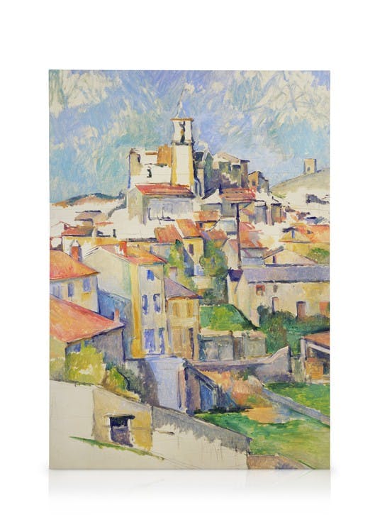 Canvas Schilderijen Paul CeÌzanne - Gardanne Canvas (30x40 cm - Fotolijst Zwart)