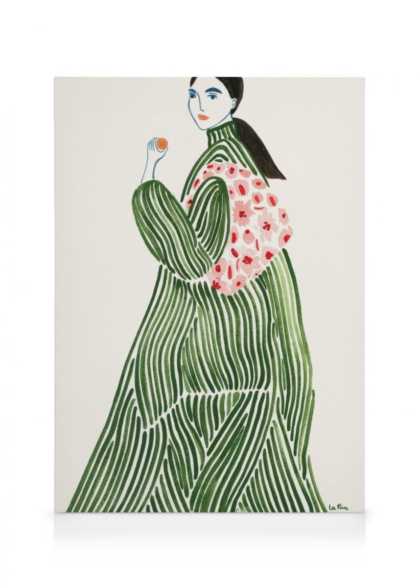 Canvastavlor Green Coat Canvastavla (30x40 cm)