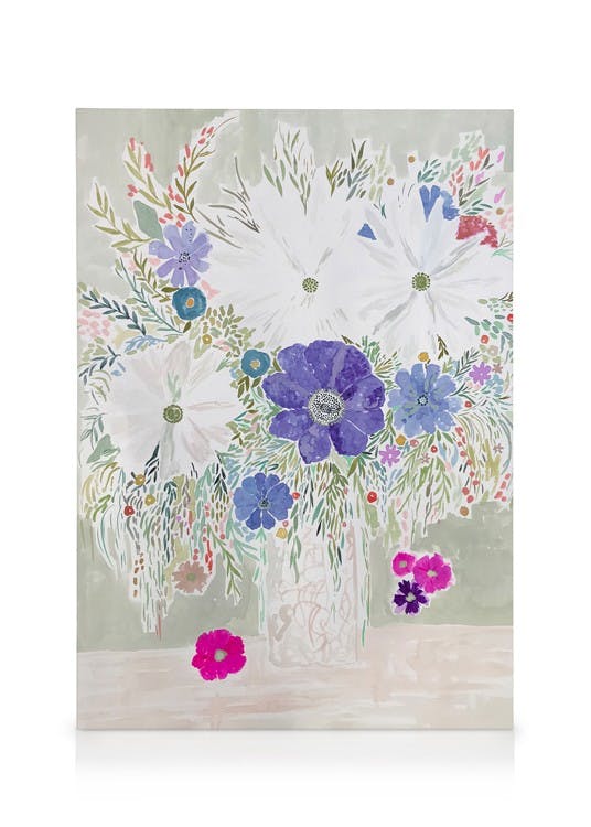 Canvastavlor Wild Florals Canvastavla (30x40 cm - Svart ram)