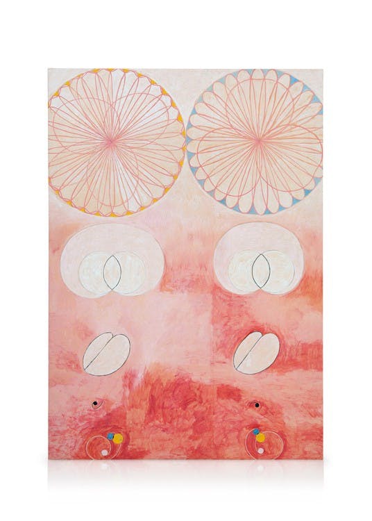 Canvas Prints Canvas print - The Ten Largest No. 9 - Old Age by Hilma af Klint (50x70 cm - Black Frame)