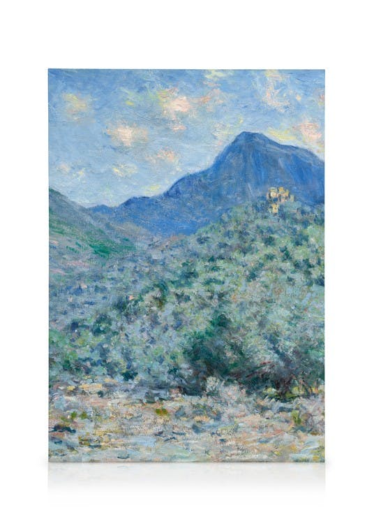 Canvas Prints Monet - Valle Buona, Near Bordighera Canvas print (50x70 cm - Black Frame)