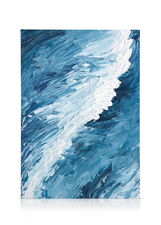Painted Ocean Toile (30x40 cm - Cadre noir) - Toiles