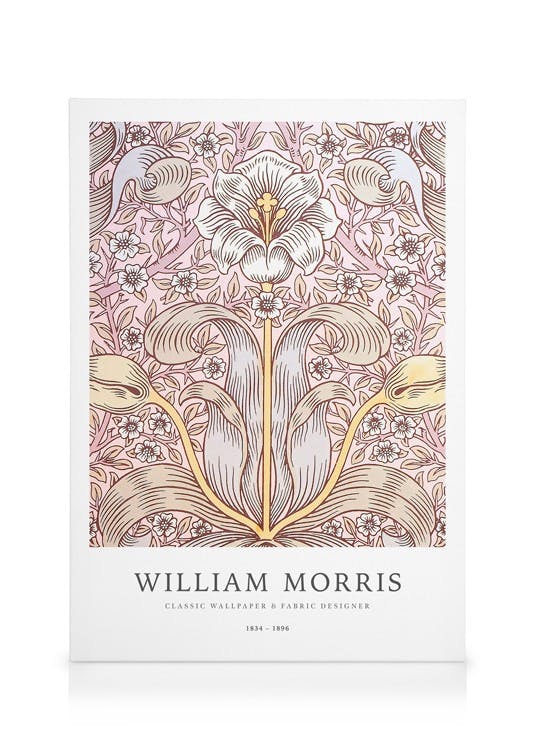 Canvastavlor William Morris - Floral Pattern Canvastavla (50x70 cm - Ekram)