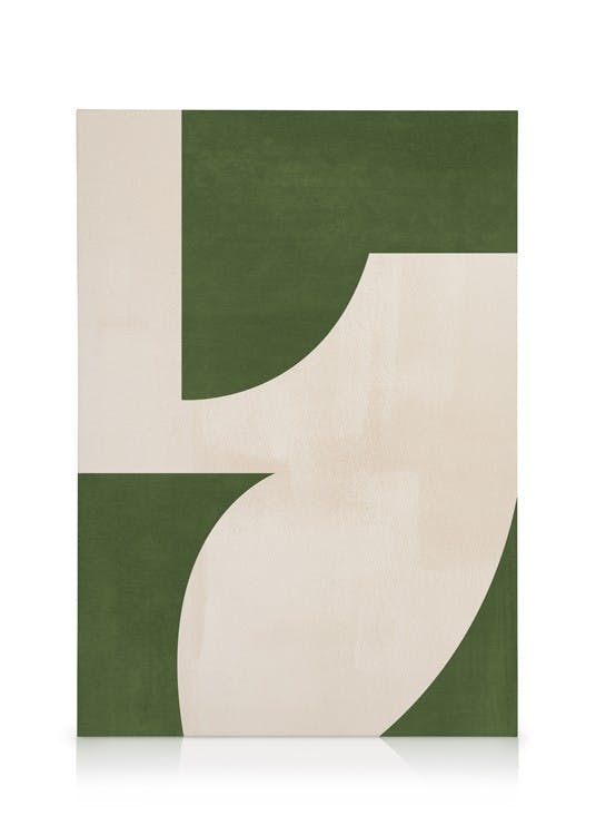 Canvas Prints Green Graphic Forms No1 Canvas print (50x70 cm)