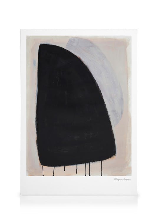 Canvas Prints Painted Shadow Canvas print (30x40 cm - Oak Frame)