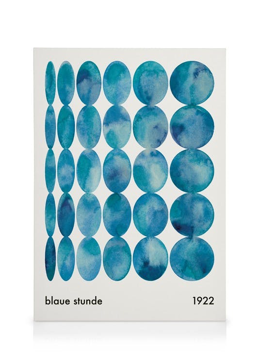 Blaue Stunde Stampa su Tela (30x40 cm)- Acquerelli