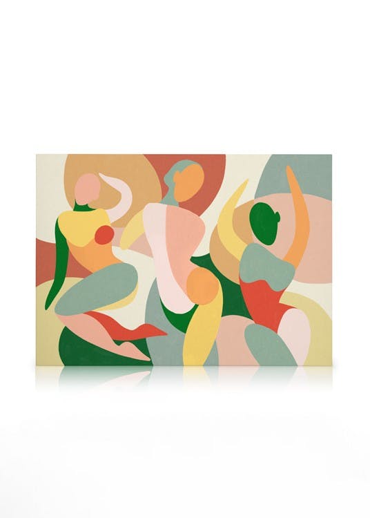 Graphic Women Tableau sur toile (50x70 cm) - Art abstrait