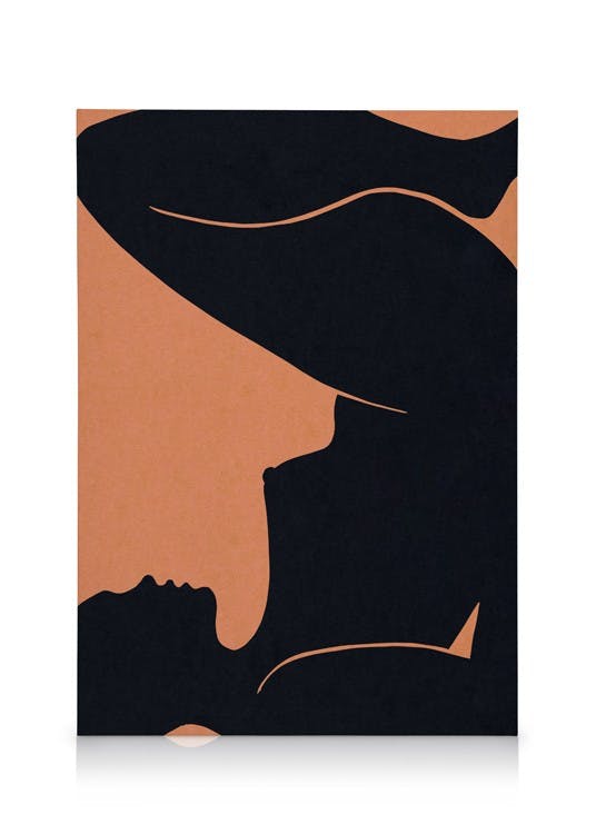 Canvas Prints Papercut Woman Canvas print (50x70 cm - Oak Frame)