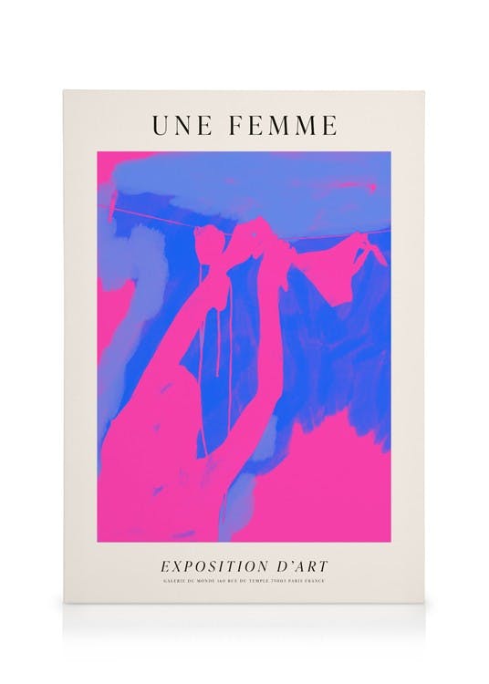 Canvas Schilderijen Une Femme No2 Canvas (30x40 cm)