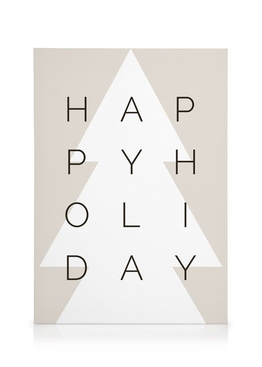 Canvas Prints Happy Holiday Canvas print (30x40 cm - Black Frame)