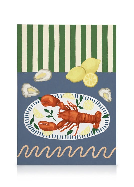 Canvas Prints Lobster Plate Canvas print (50x70 cm)