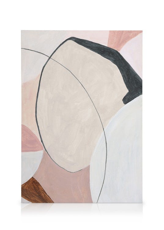 Canvas Prints Dusty Pink Abstract No1 Canvas print (50x70 cm)