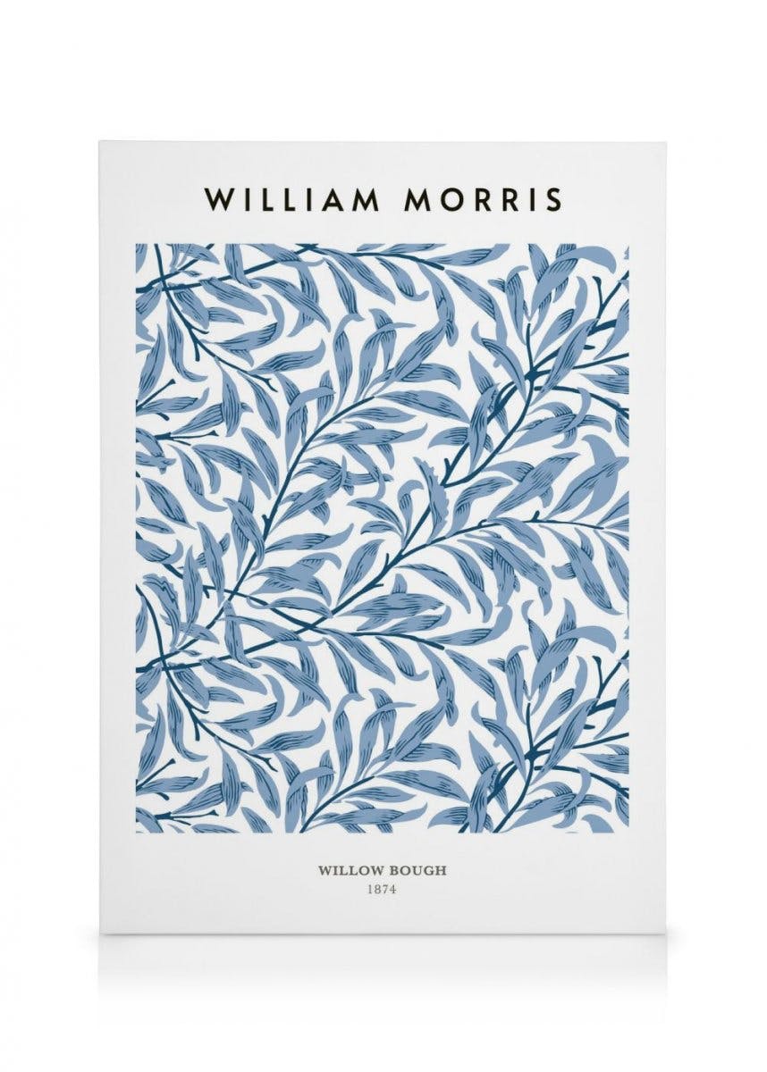 Obrazy na płótnie William Morris - Willow Bough No2 Obraz na płótnie (50x70 cm - Ramka dębowa)