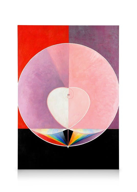 Canvas Prints Canvas print - The Dove, No. 2 By Hilma af Klint (30x40 cm)