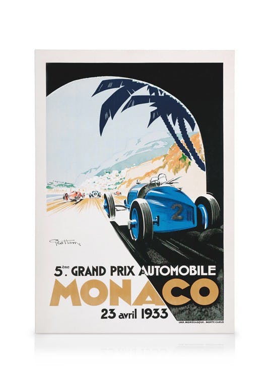Canvas Prints Monaco Grand Prix Canvas print (30x40 cm - Black Frame)